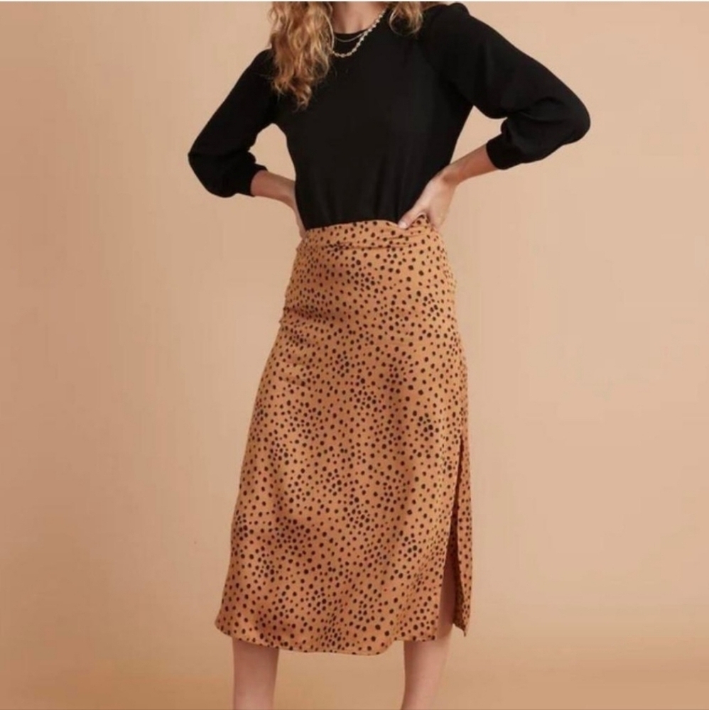Marine Layer Zaria midi slip skirt - Picture 1 of 4